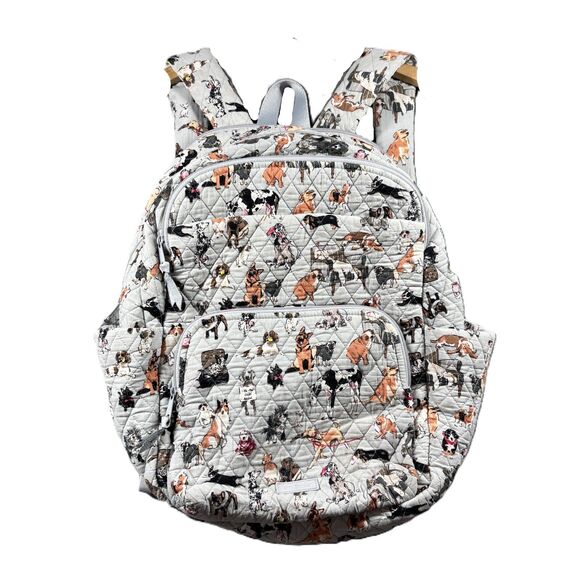 Vera Bradley Backpack Best in Show Dog Print Campus Essential Large Full Size - Picture 1 of 10